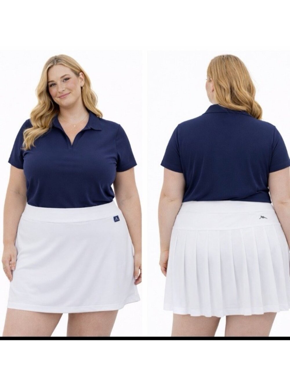 Slazenger Golf Womens skort  XXL  NWT Pleated back White Hydro dri Athletic
